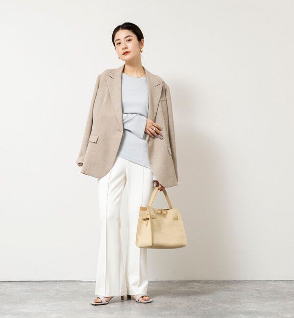 NOLLEY'S sophi「ウォッシャブルカットジョーゼットスリットパンツ」|その他|