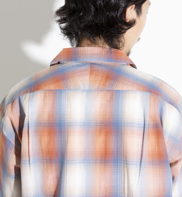 GLOSTER「【PENDLETON/ペンドルトン】オープンカラーシャツ 半袖シャツ 刺繍 ワンポイント チェック」|シャツ・ブラウス|