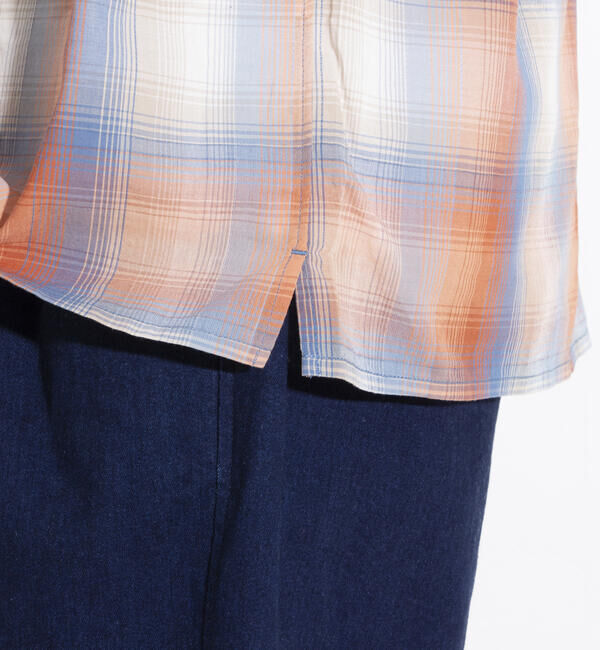 GLOSTER「【PENDLETON/ペンドルトン】オープンカラーシャツ 半袖シャツ 刺繍 ワンポイント チェック」|シャツ・ブラウス|