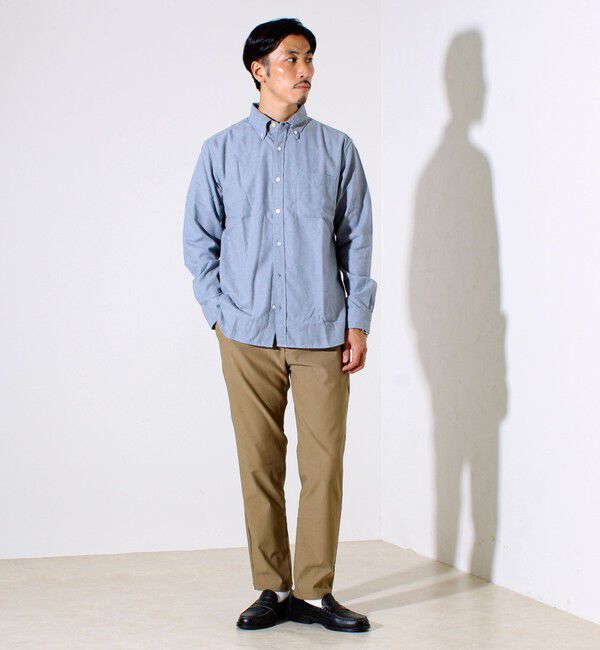 GLOSTER「＜つぶし衿＞U.S.COTTON混 ボタンダウンネルシャツ」|シャツ・ブラウス|