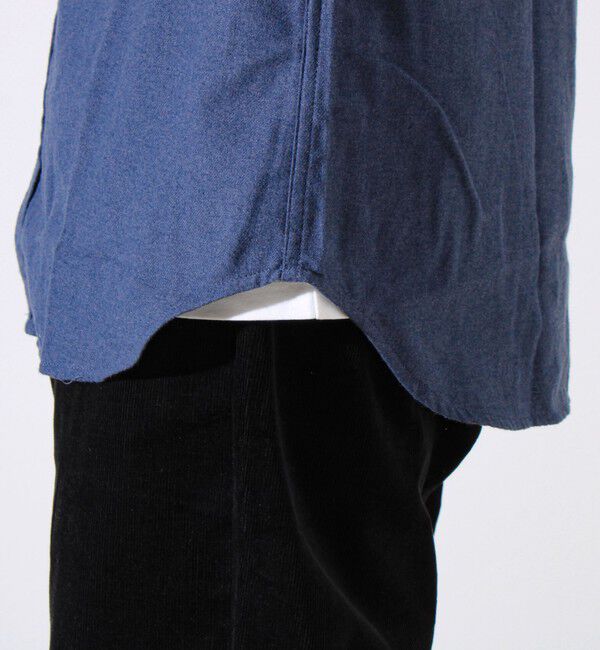 GLOSTER「＜つぶし衿＞U.S.COTTON混 ボタンダウンネルシャツ」|シャツ・ブラウス|