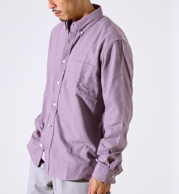 GLOSTER「＜つぶし衿＞U.S.COTTON混 ボタンダウンネルシャツ」|シャツ・ブラウス|