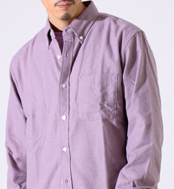 GLOSTER「＜つぶし衿＞U.S.COTTON混 ボタンダウンネルシャツ」|シャツ・ブラウス|