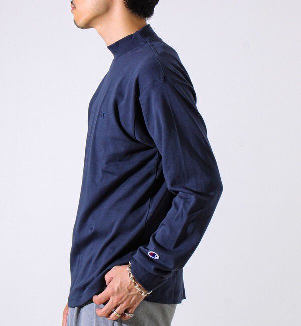 GLOSTER「【Champion/チャンピオン】ICON モックネック ロングスリーブTシャツ ベーシック」|Tシャツ・カットソー|
