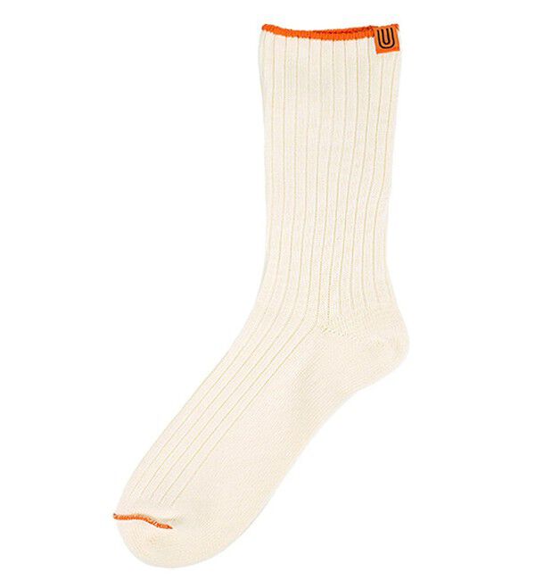 GLOSTER「【UNIVERSAL OVERALL】クルーソックス Vソックス」|ソックス|