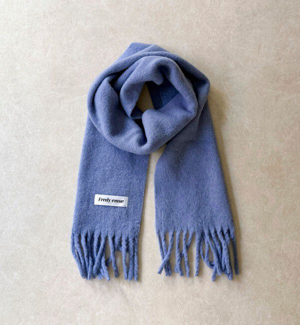 fredy emue「ウール混ブークレ無地マフラー 30」|マフラー|
