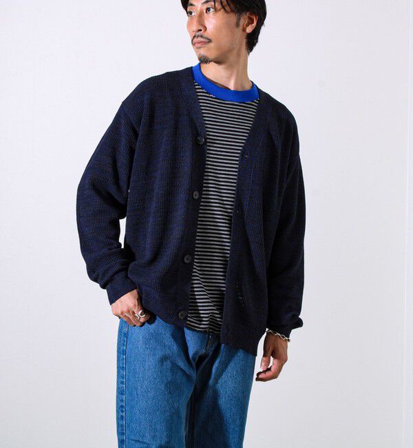 GLOSTER「【表情豊かな杢調】MIXニットカーディガン」|カーディガン|