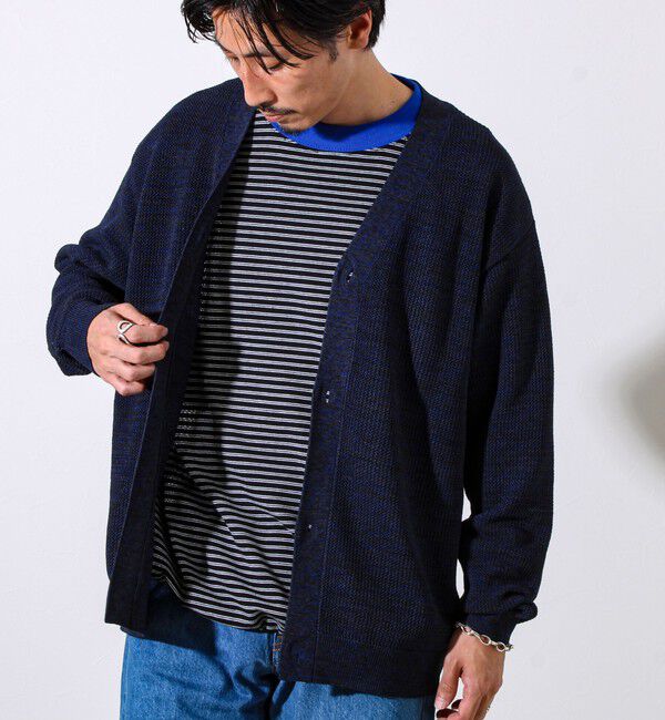 GLOSTER「【表情豊かな杢調】MIXニットカーディガン」|カーディガン|