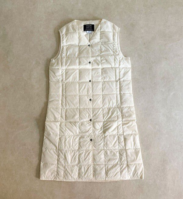 fredy emue「【TAION/タイオン】V NECK LONG DOWN VEST」|ベスト・ジレ|