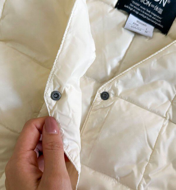 fredy emue「【TAION/タイオン】V NECK LONG DOWN VEST」|ベスト・ジレ|