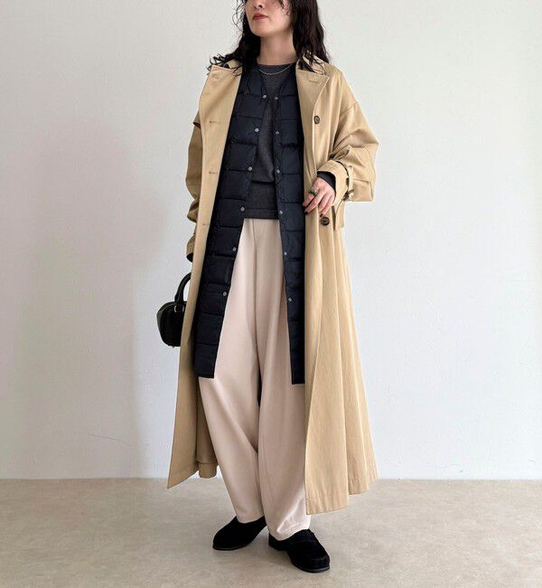 fredy emue「【TAION/タイオン】V NECK LONG DOWN VEST」|ベスト・ジレ|