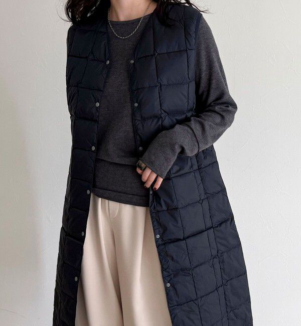 fredy emue「【TAION/タイオン】V NECK LONG DOWN VEST」|ベスト・ジレ|