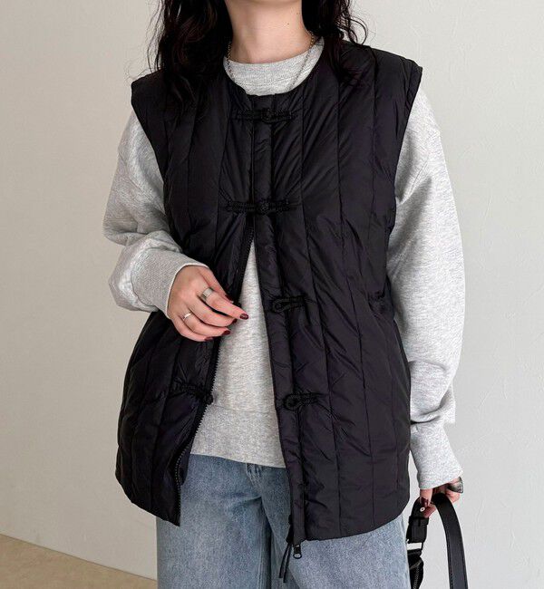 fredy emue「【TAION/タイオン】REVERSIBLE CHINA BUTTON INNER DOWN VEST」|ベスト・ジレ|