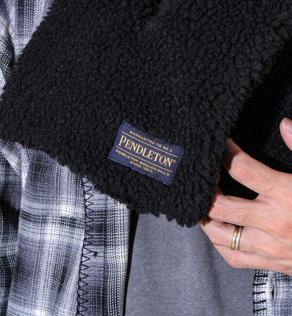 GLOSTER「【PENDLETON】別注 HARDING 差し込みボアマフラー」|マフラー|