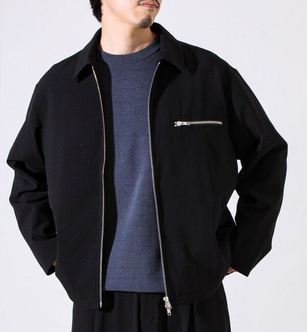 GLOSTER「【セットアップ対応】ウールライクジップジャケット」|ブルゾン・スタジャン|