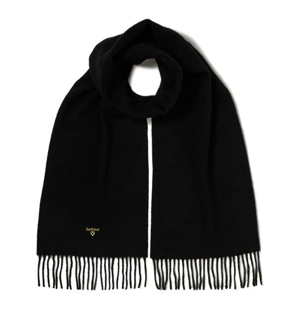 GLOSTER「【BARBOUR/バブアー】ラムズウール ソリッド マフラー」|マフラー|ブラック