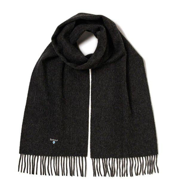 GLOSTER「【BARBOUR/バブアー】ラムズウール ソリッド マフラー」|マフラー|チャコールグレー