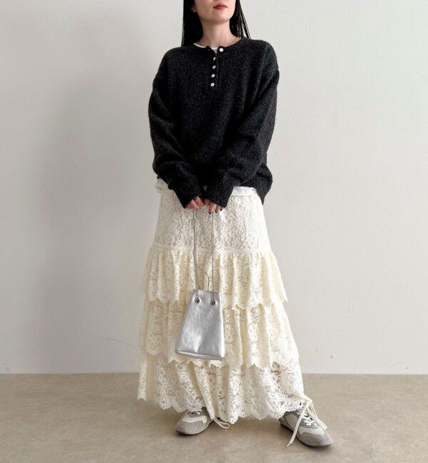 fredy emue「起毛レースティアードスカート」|スカート|