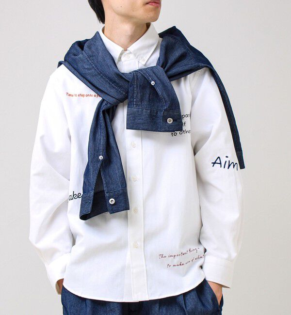 GLOSTER「【気分を上げるフレーズ】ポジティブメッセージシャツ パート2」|シャツ・ブラウス|