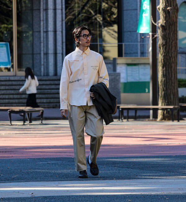 GLOSTER「【気分を上げるフレーズ】ポジティブメッセージシャツ パート2」|シャツ・ブラウス|