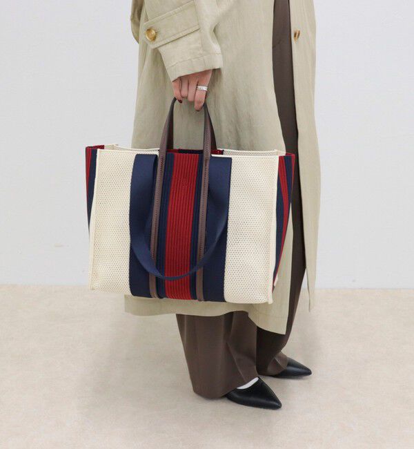 fredy emue「マルチストライプスクエアトートバッグ」|ショルダー・メッセンジャー|