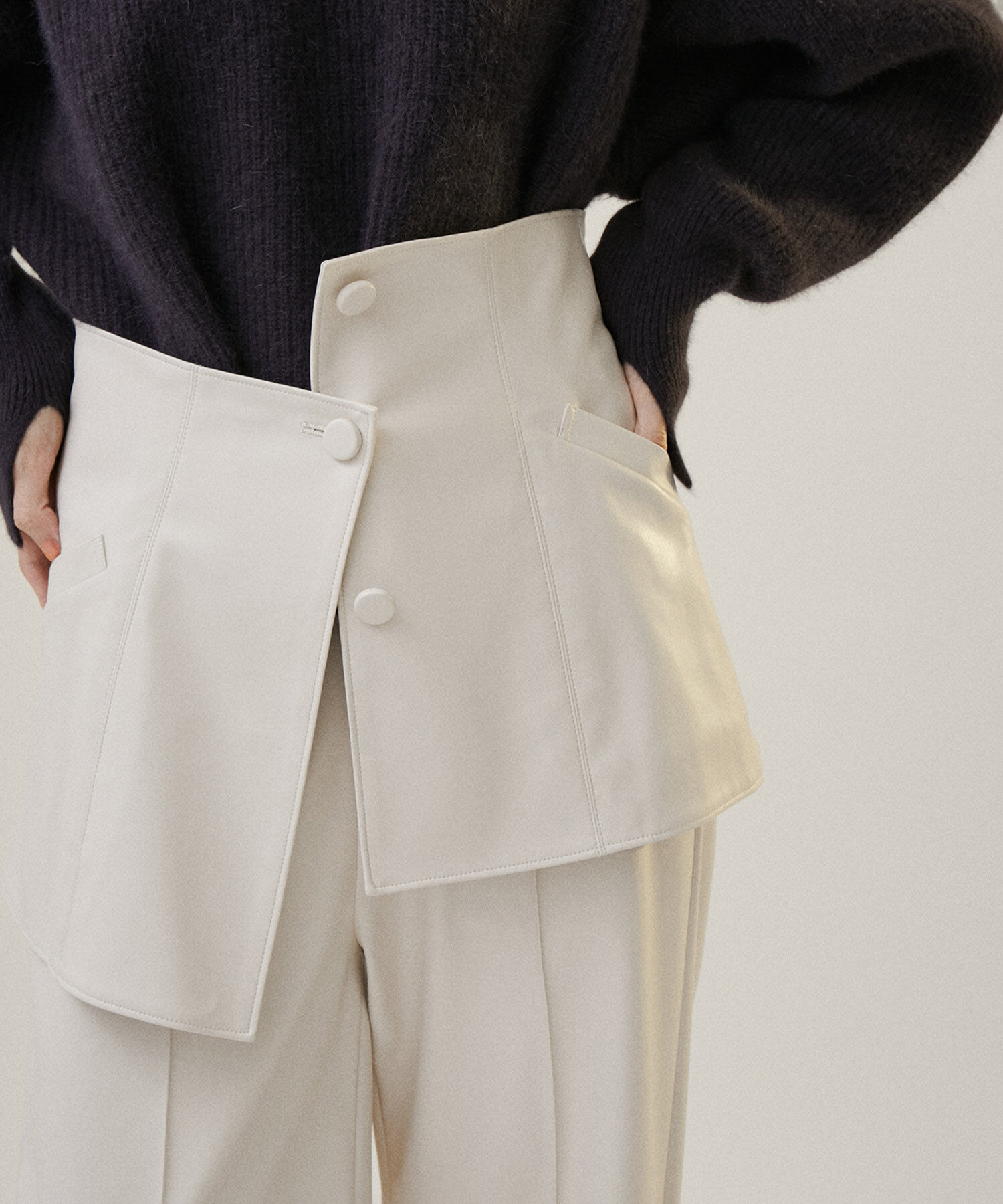 SALON adam et rope'「フェイクレザービスチェ【セットアップ対応】」|チューブトップ|