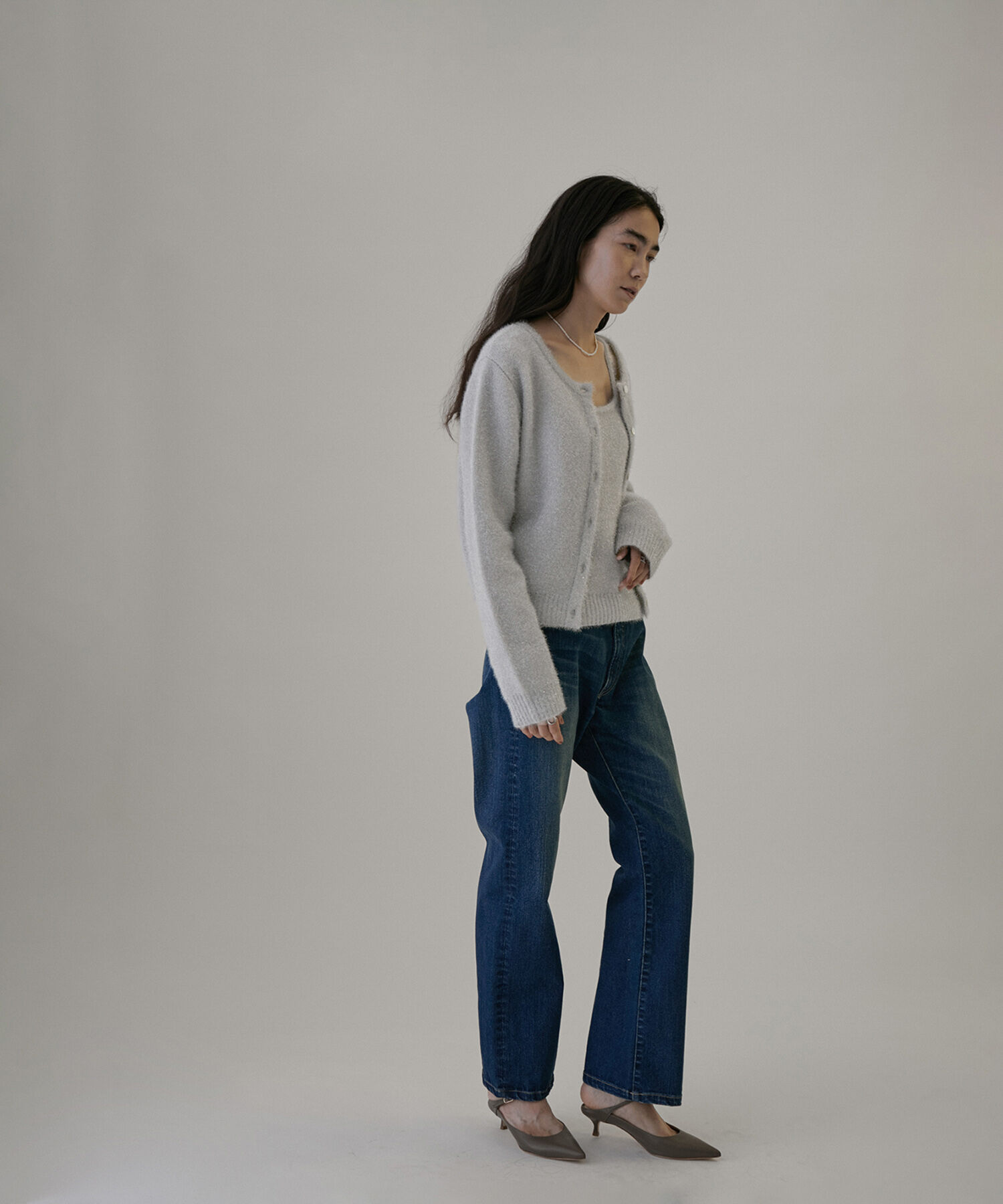 SALON adam et rope'「【WEB限定】ラメニットキャミソール【セットアップ対応】」|キャミソール|