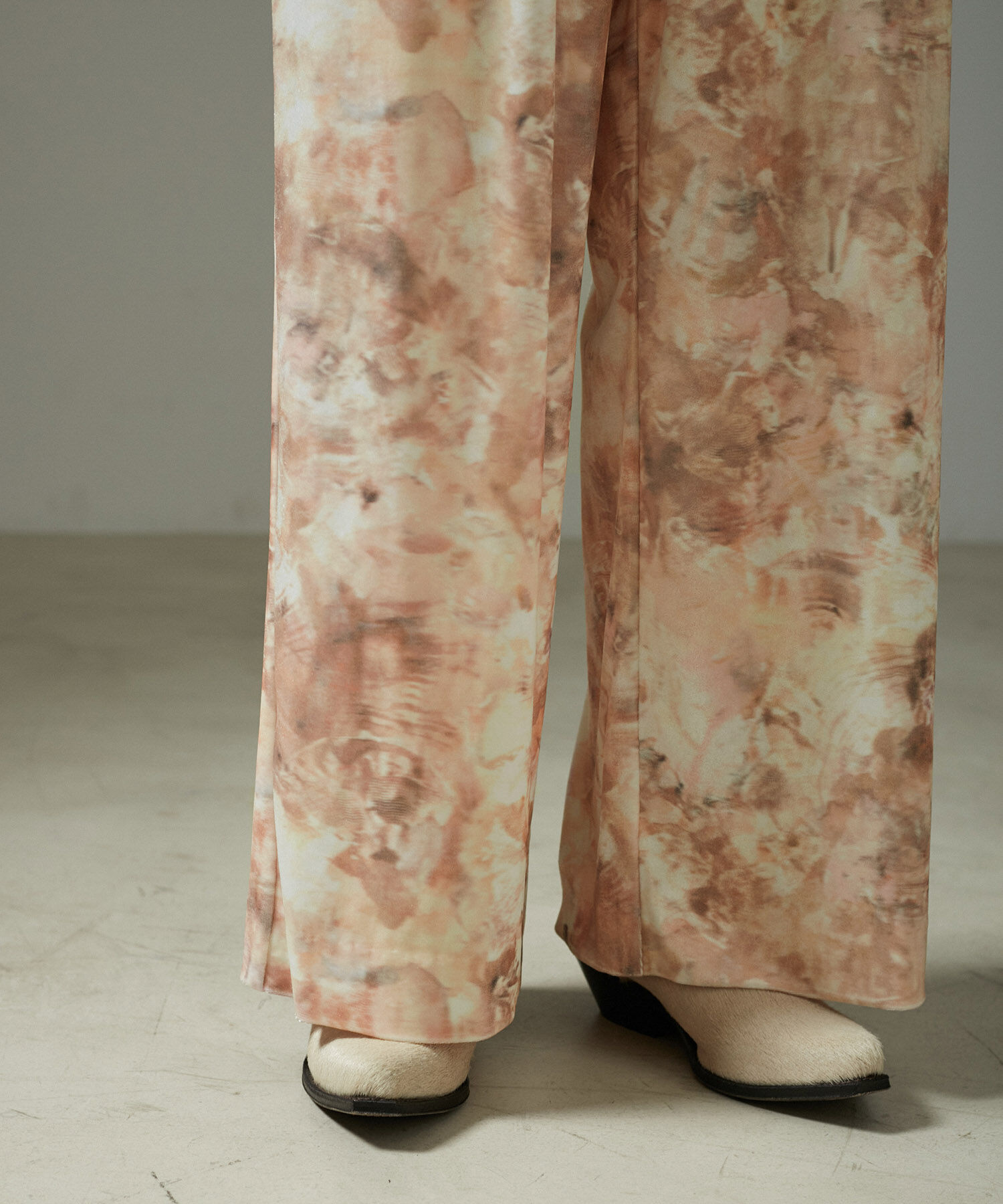 SALON adam et rope'「ストーンウッドプリントベロアパンツ」|その他|