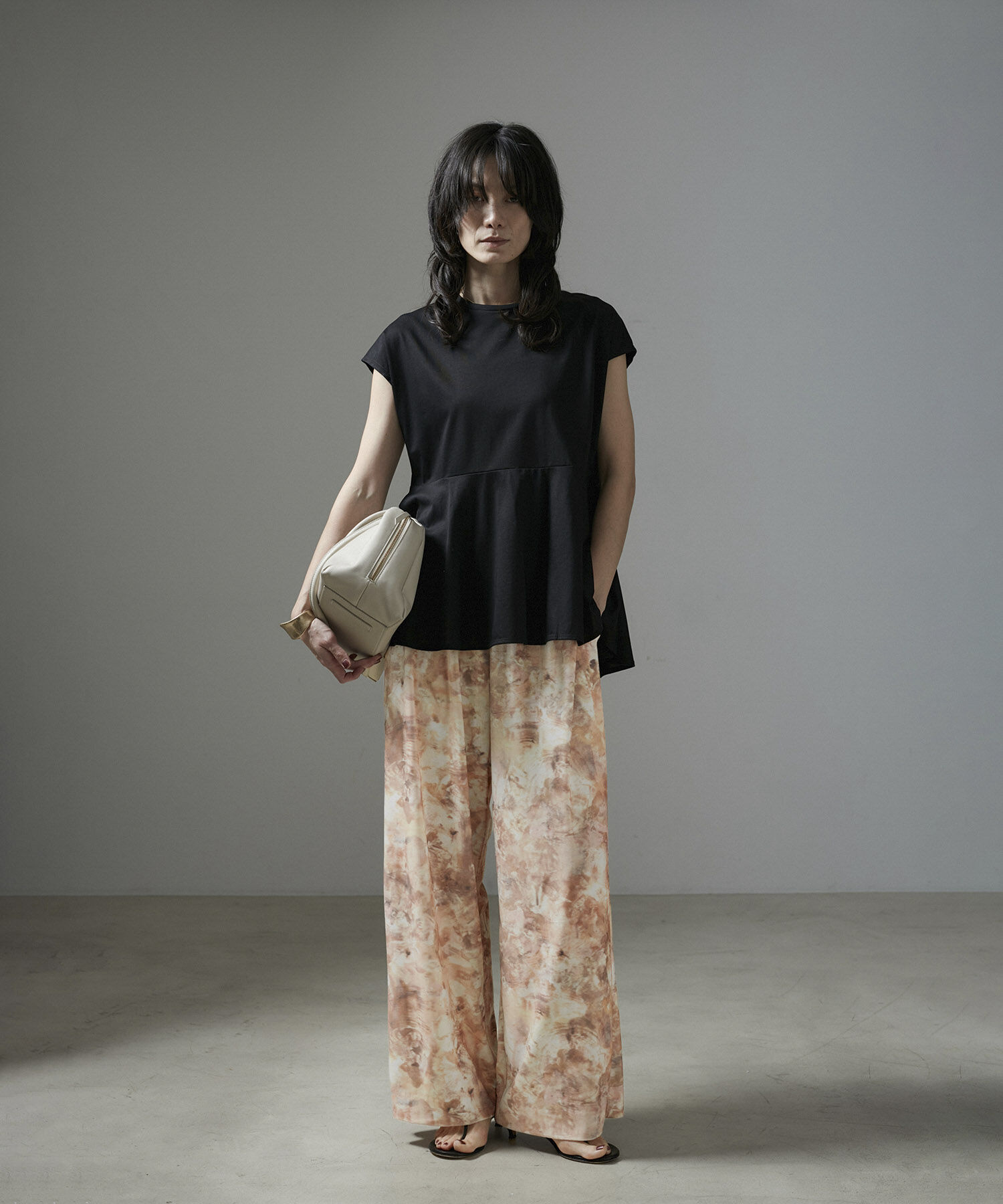 SALON adam et rope'「ストーンウッドプリントベロアパンツ」|その他|