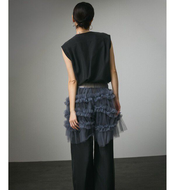 SALON adam et rope'「[25SS]GENTLE SILKジレ【セットアップ対応】」|ベスト・ジレ|