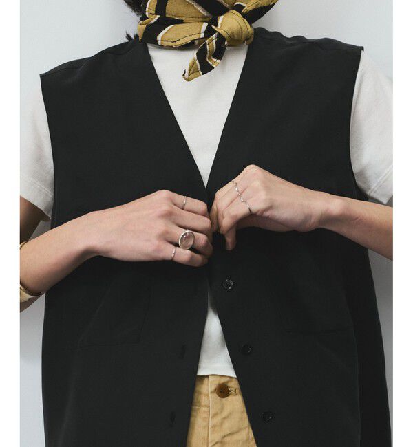 SALON adam et rope'「[25SS]GENTLE SILKジレ【セットアップ対応】」|ベスト・ジレ|