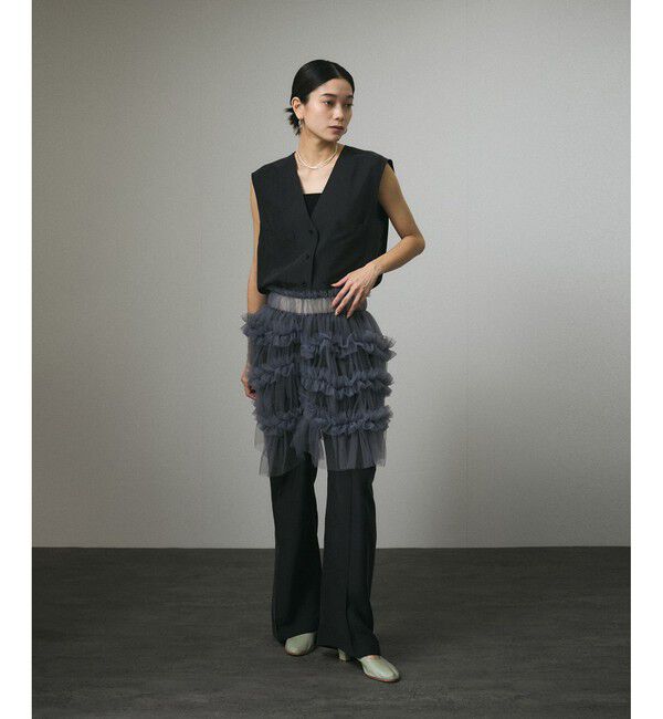 SALON adam et rope'「[25SS]GENTLE SILKジレ【セットアップ対応】」|ベスト・ジレ|