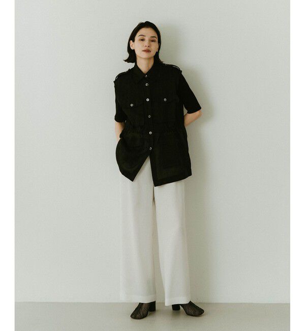 SALON adam et rope'「シアーリネンミリタリージレ」|ベスト・ジレ|