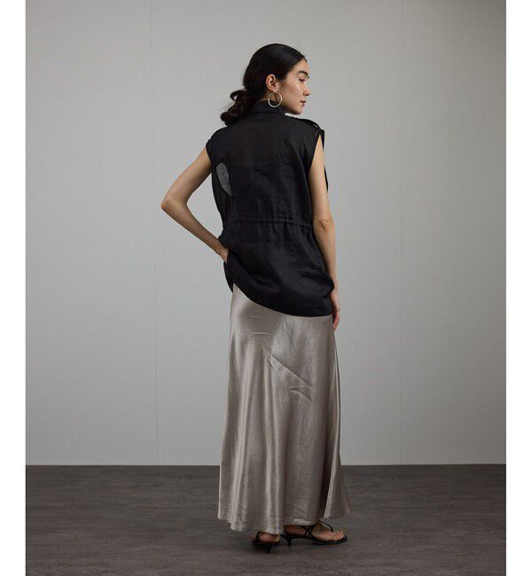 SALON adam et rope'「シアーリネンミリタリージレ」|ベスト・ジレ|