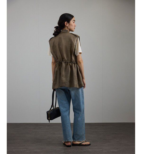 SALON adam et rope'「シアーリネンミリタリージレ」|ベスト・ジレ|