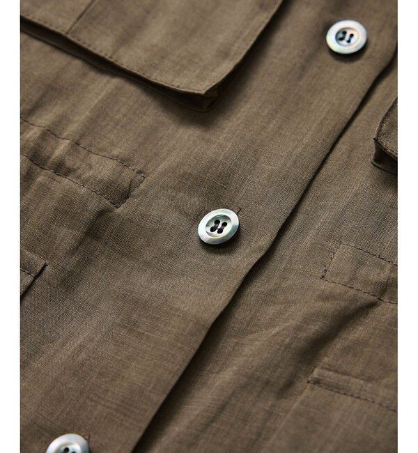 SALON adam et rope'「シアーリネンミリタリージレ」|ベスト・ジレ|