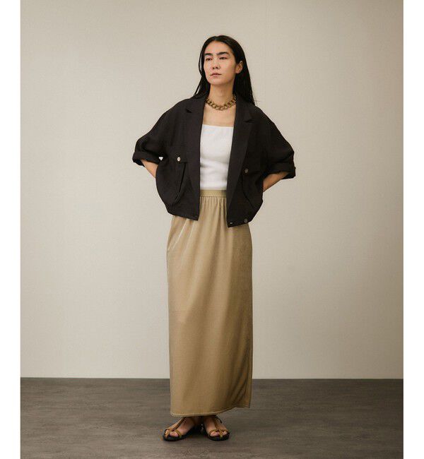 SALON adam et rope'「トリアセベロアナロースカート / セットアップ対応」|スカート|