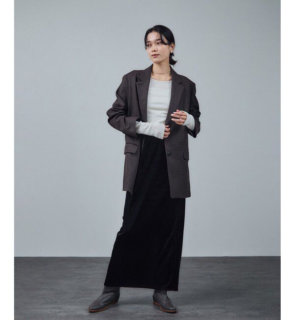 SALON adam et rope'「トリアセベロアナロースカート / セットアップ対応」|スカート|