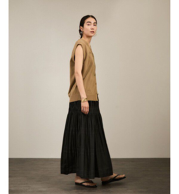 SALON adam et rope'「【WEB限定】ドライタッチメタルボタンニットジレ / ベスト［洗える］」|ベスト・ジレ|