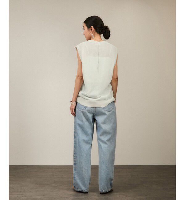 SALON adam et rope'「【WEB限定】ドライタッチメタルボタンニットジレ / ベスト［洗える］」|ベスト・ジレ|