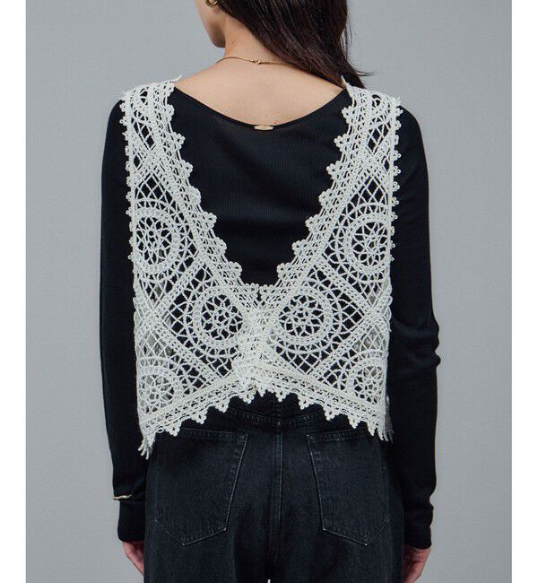 SALON adam et rope'「エンブロイダリーレースジレ」|ベスト・ジレ|