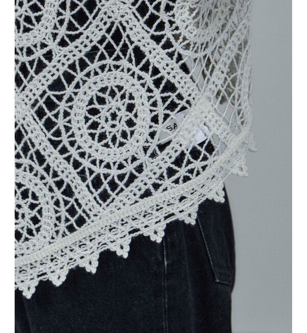 SALON adam et rope'「エンブロイダリーレースジレ」|ベスト・ジレ|