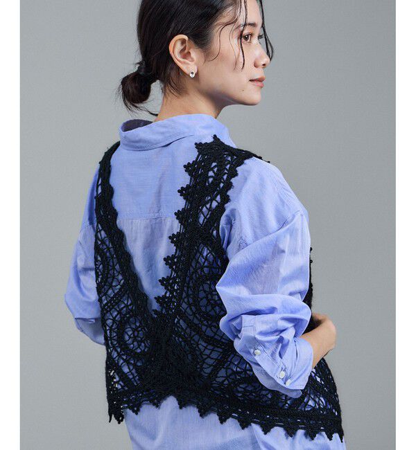 SALON adam et rope'「エンブロイダリーレースジレ」|ベスト・ジレ|