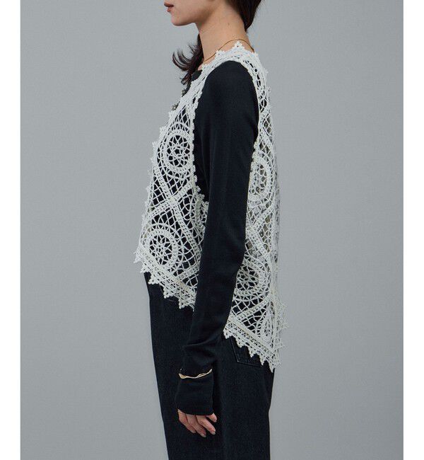 SALON adam et rope'「エンブロイダリーレースジレ」|ベスト・ジレ|