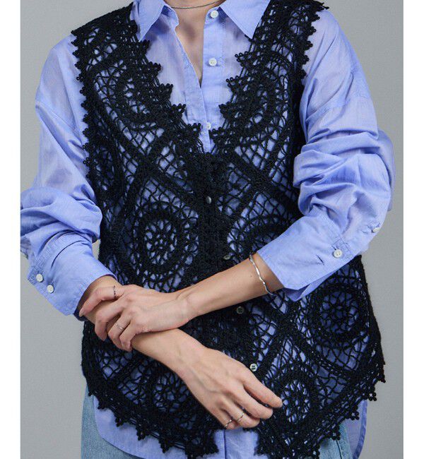 SALON adam et rope'「エンブロイダリーレースジレ」|ベスト・ジレ|