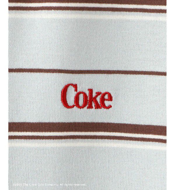 SALON adam et rope'「Coca-Cola マルチボーダーノースリーブTシャツ」|Tシャツ・カットソー|