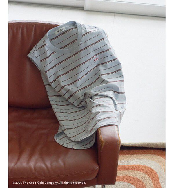 SALON adam et rope'「Coca-Cola マルチボーダーノースリーブTシャツ」|Tシャツ・カットソー|