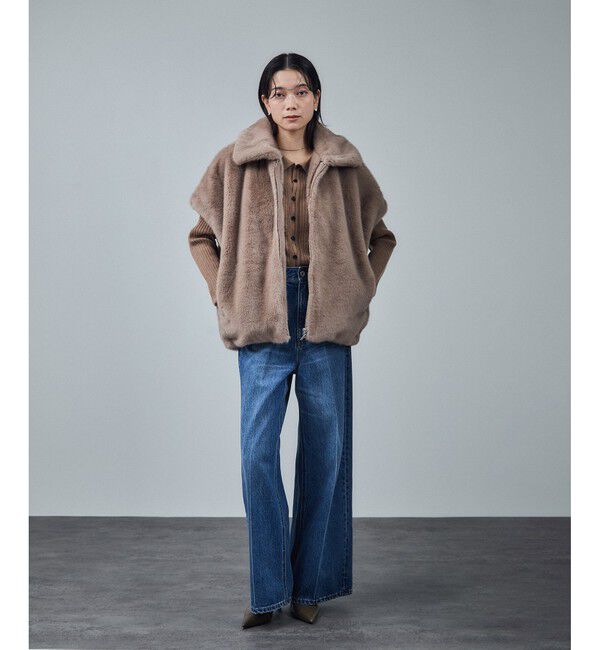 SALON adam et rope'「【WEB限定】グラデーションファージレ」|ベスト・ジレ|