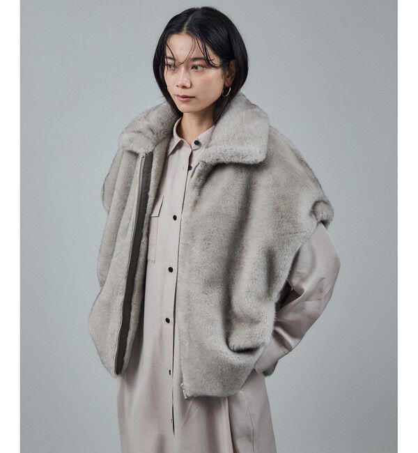 SALON adam et rope'「【WEB限定】グラデーションファージレ」|ベスト・ジレ|