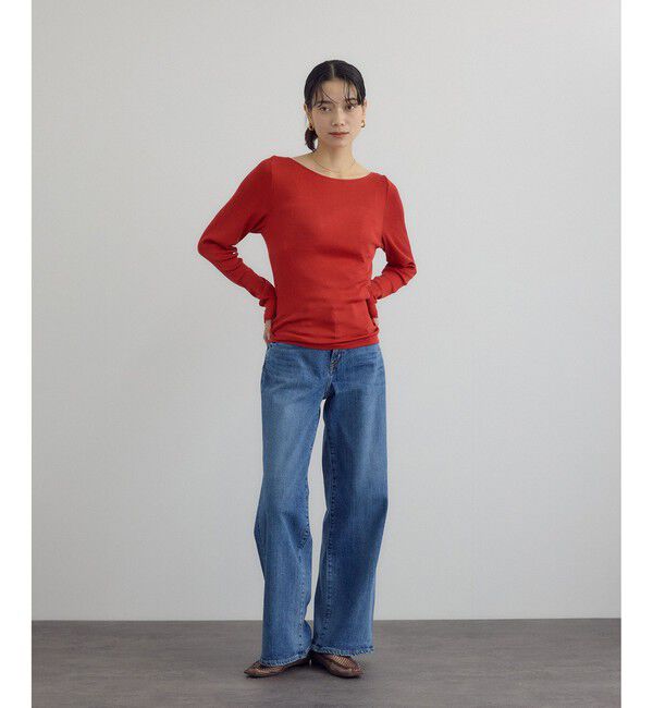 SALON adam et rope'「Hug Silkラウンドネックプルオーバー 3 / 新色追加」|Tシャツ・カットソー|